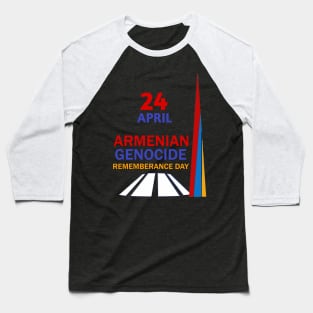 Armenian Genocide Rememberance Baseball T-Shirt